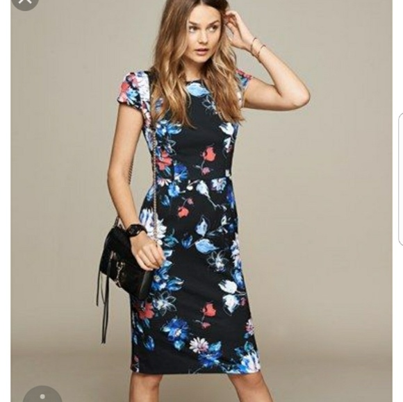 betsey johnson black floral dress